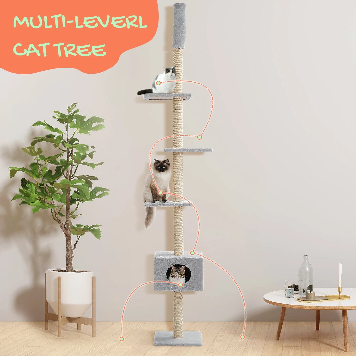 Cat Tree Condo Scratching Post