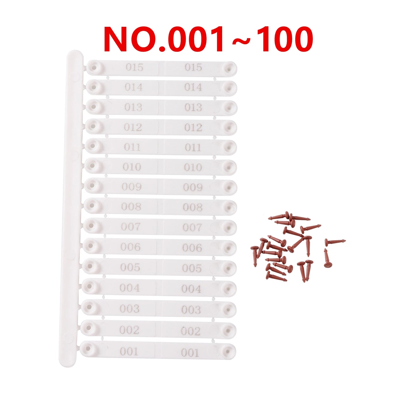 100Pcs/lot Chicken Wings Identification Ring