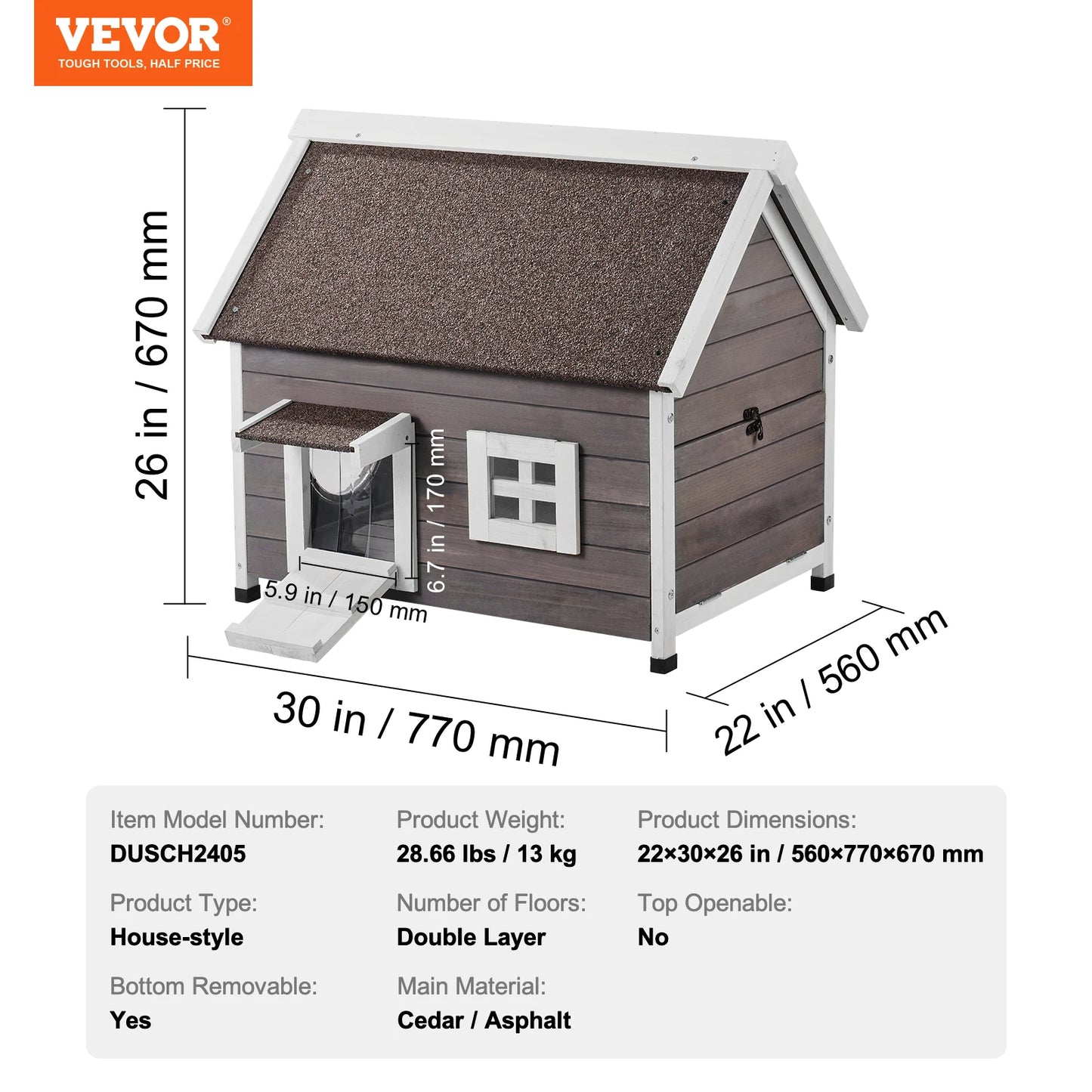SucceBuy Outdoor Cat House