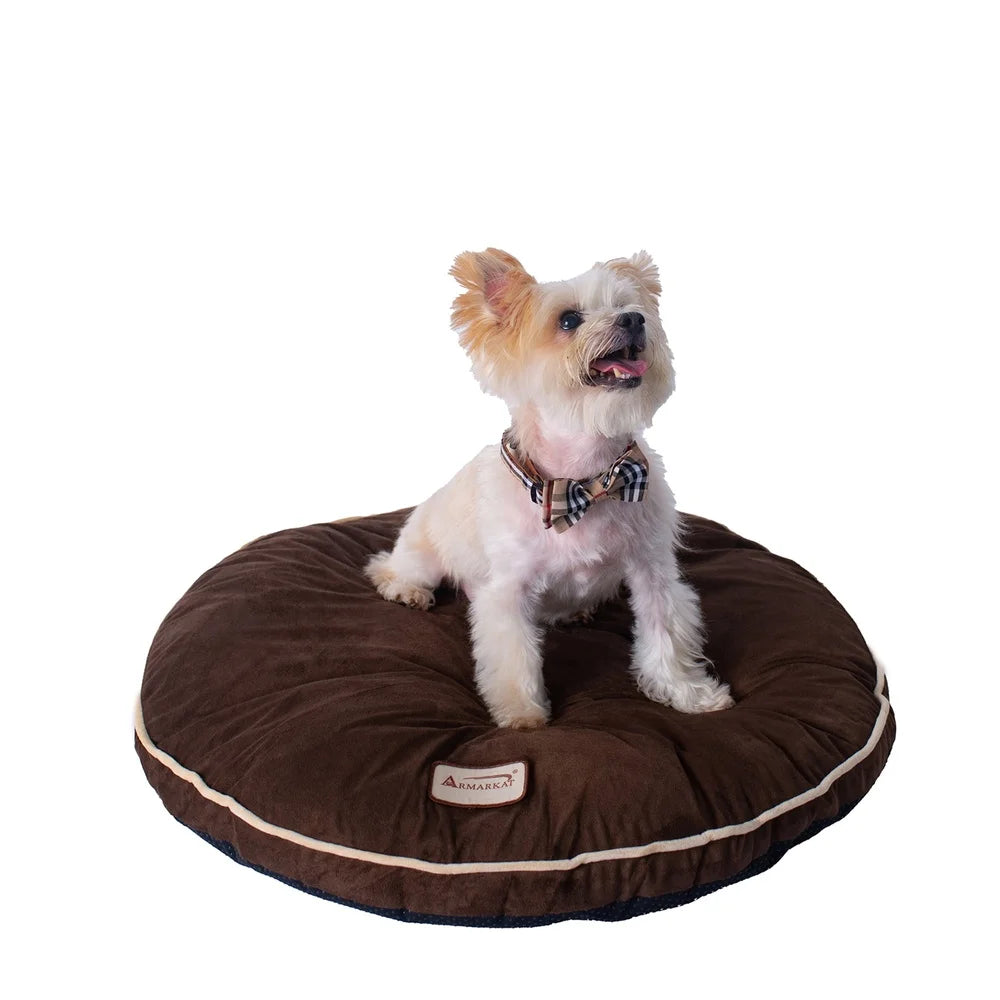 Mocha Velvet Dog Bed Pad