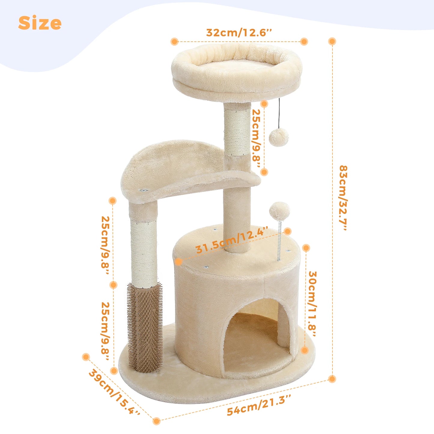 Pet Cat Tree House Condo