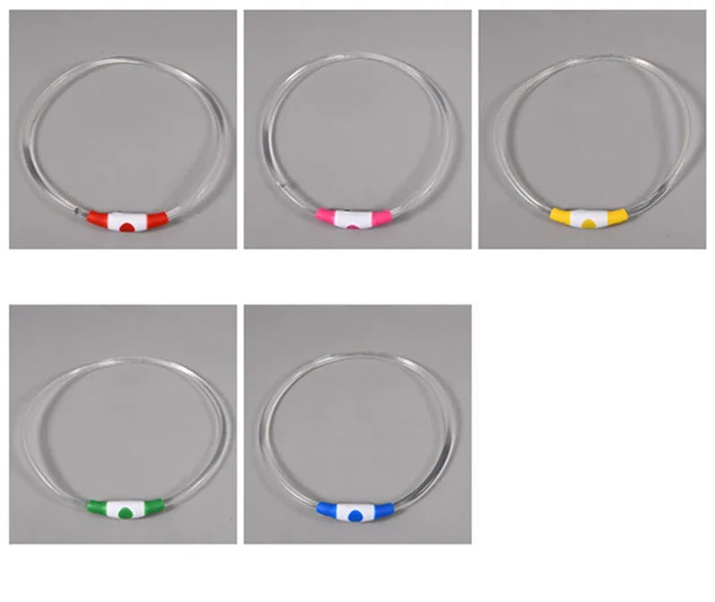 USB Charging Necklace Led Luminous Dog Collar Light