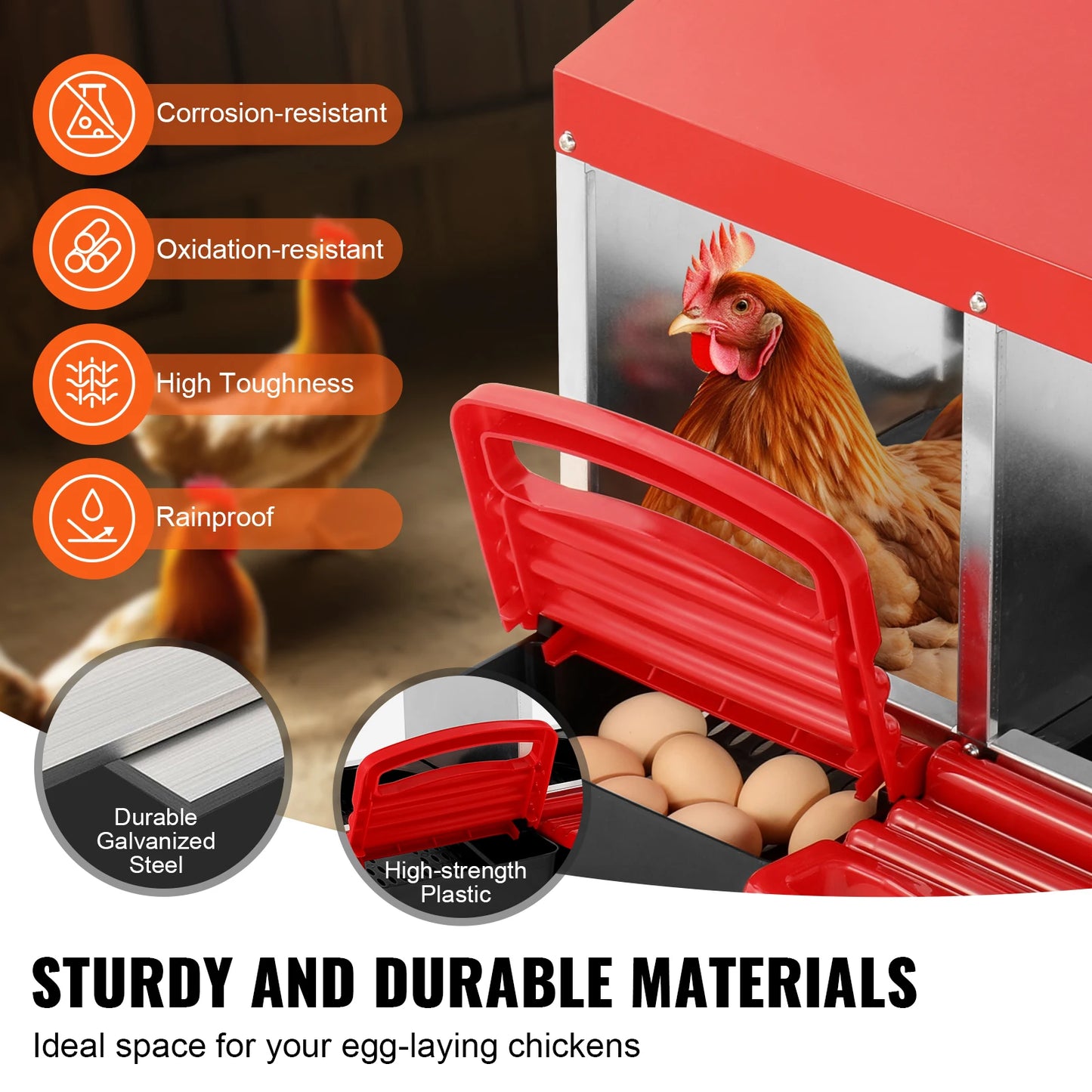 SucceBuy Chicken Nest Box Stable