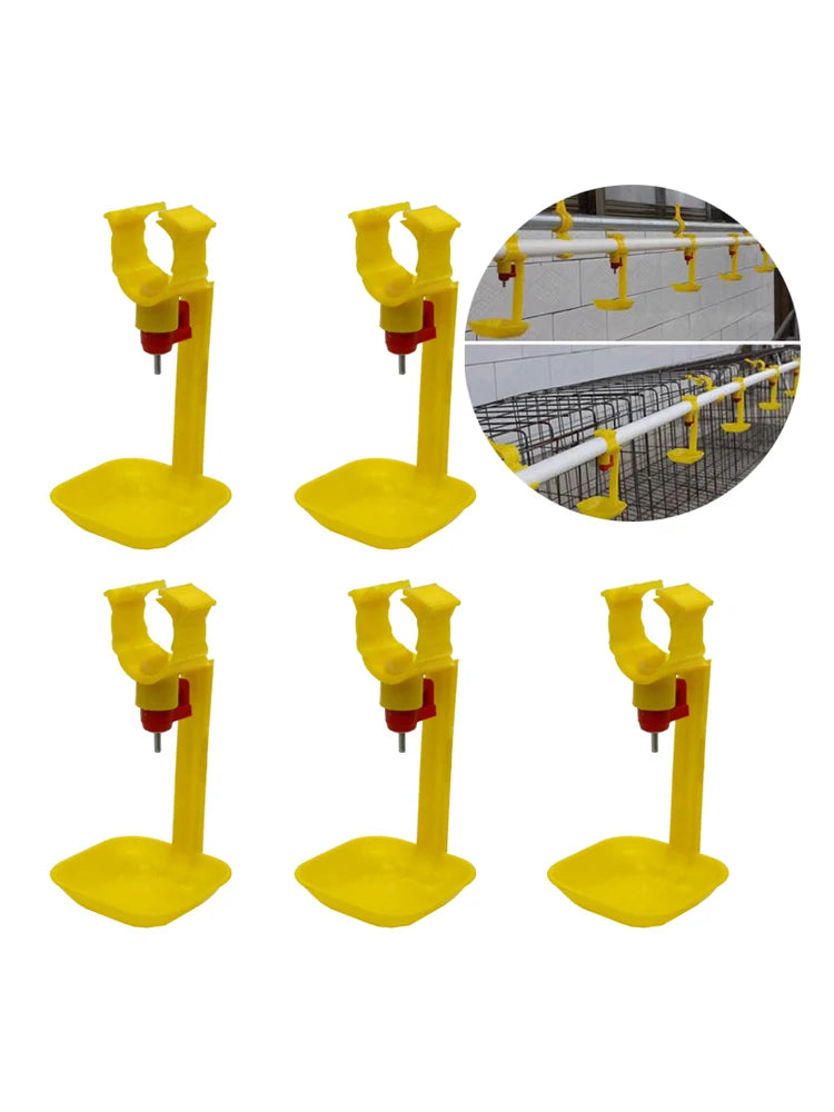 5pcs Plastic Chicken Nipple Drinkers