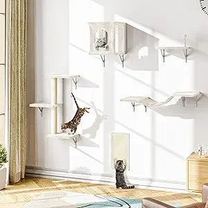 7-in-1 Wall Mounted Cat Climber Set