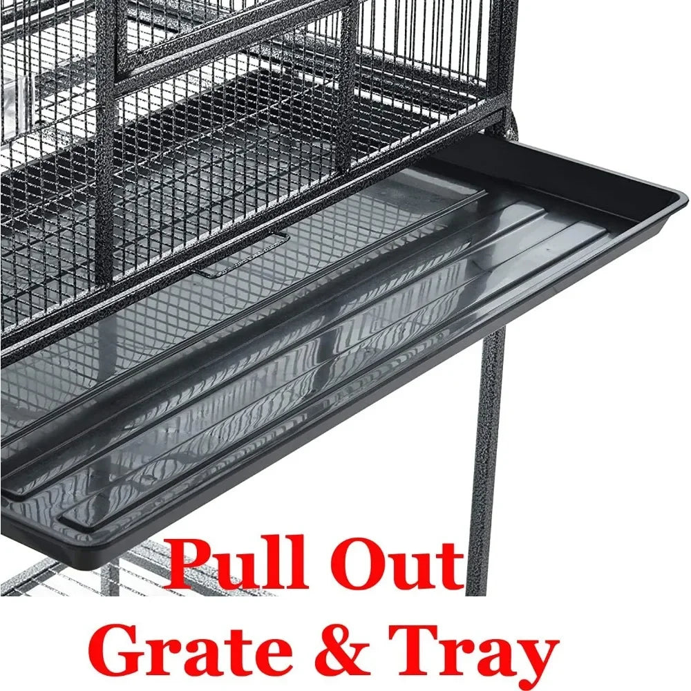 Large Double Birdhouse Treehouse Flight Cage