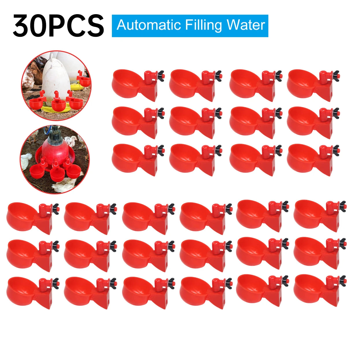 36-1PCS Chicken Drinking Cup