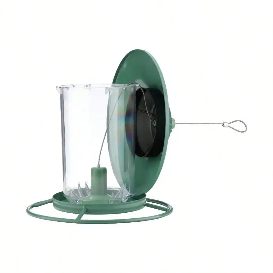 (2 Pack) Green Panoramic Bird Feeder