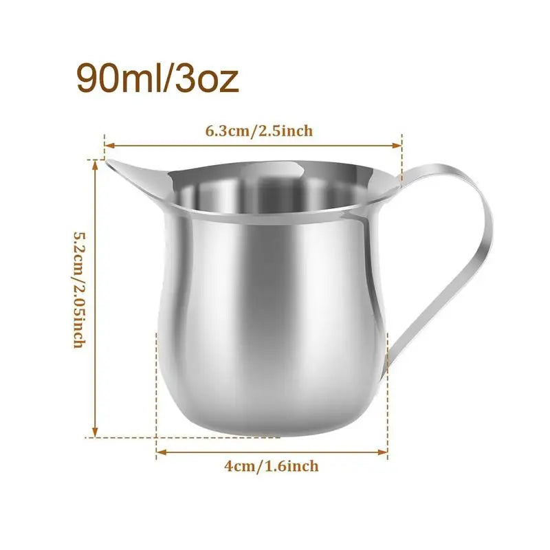 Stainless Steel Small Bell-Shaped Milk Frothing Pitcher