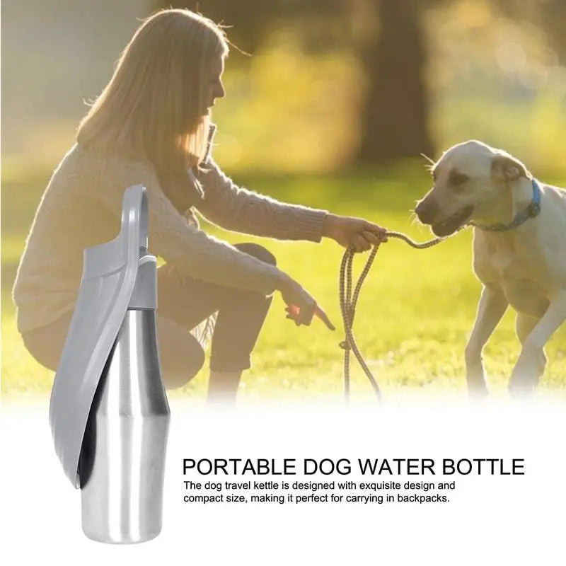 Dog Water Bottle 27oz Stainless Steel