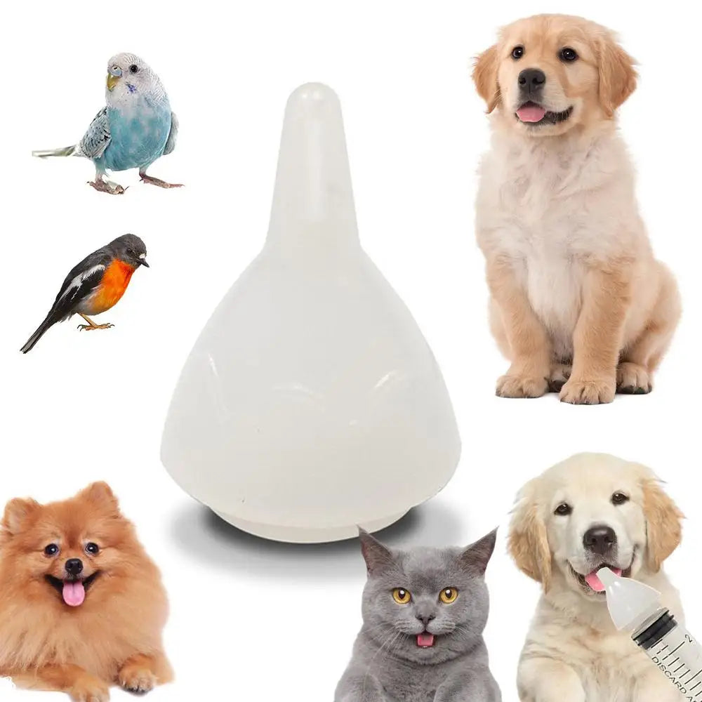 Universal Pet Feeding Nipple White