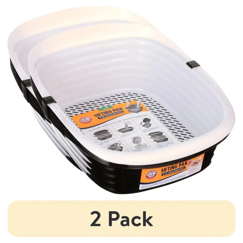 (2 pack) Arm & Hammer Sifting Cat Litter Box