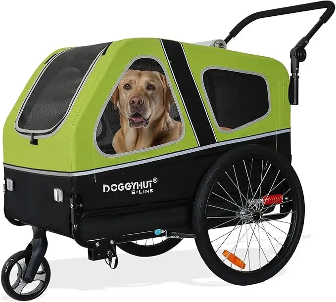 DOGGYHUT® S-Line XL Pet Bike Trailer & Stroller for Dogs
