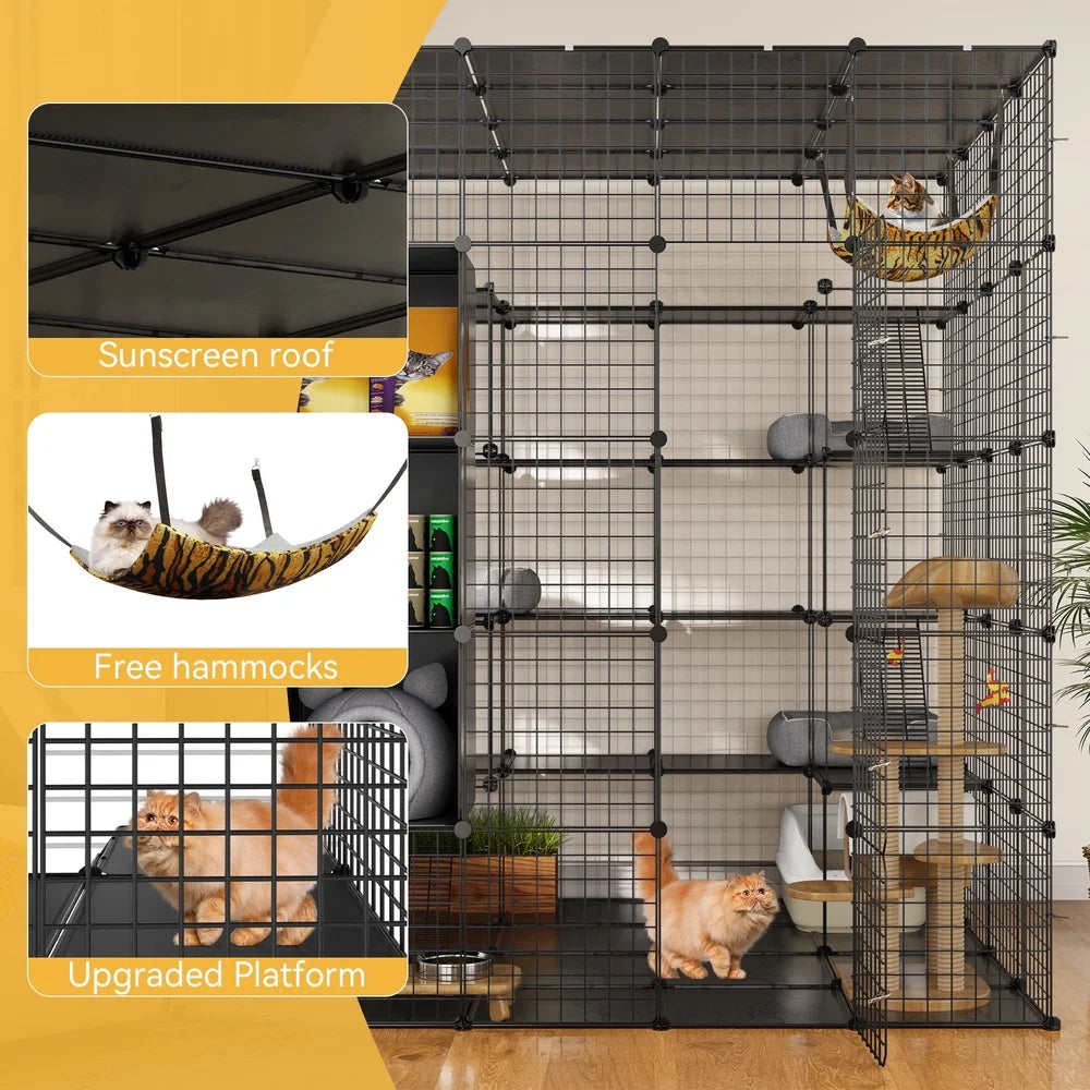 5-Tier Metal Cat Cage