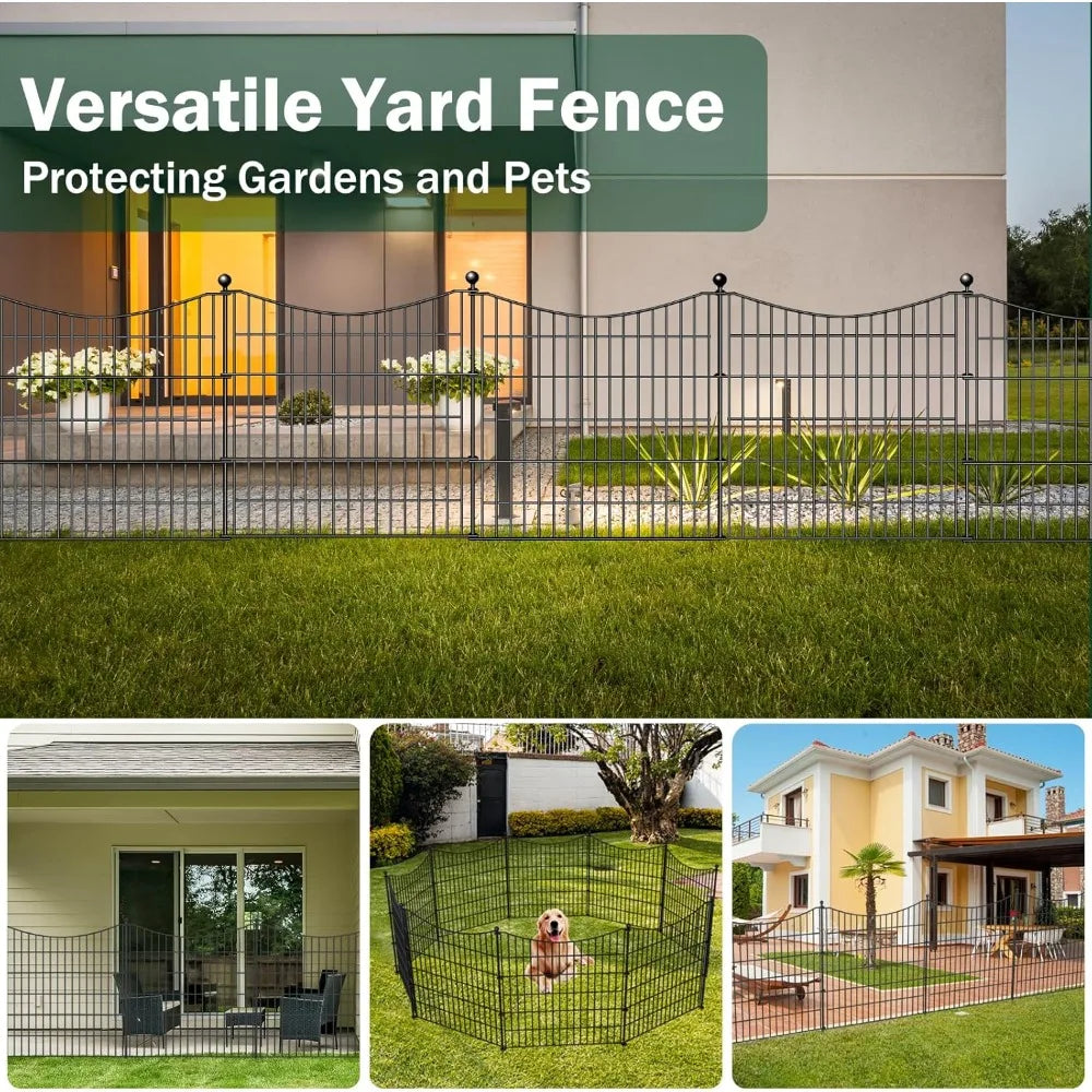 10 Panels No Dig Dog Fence