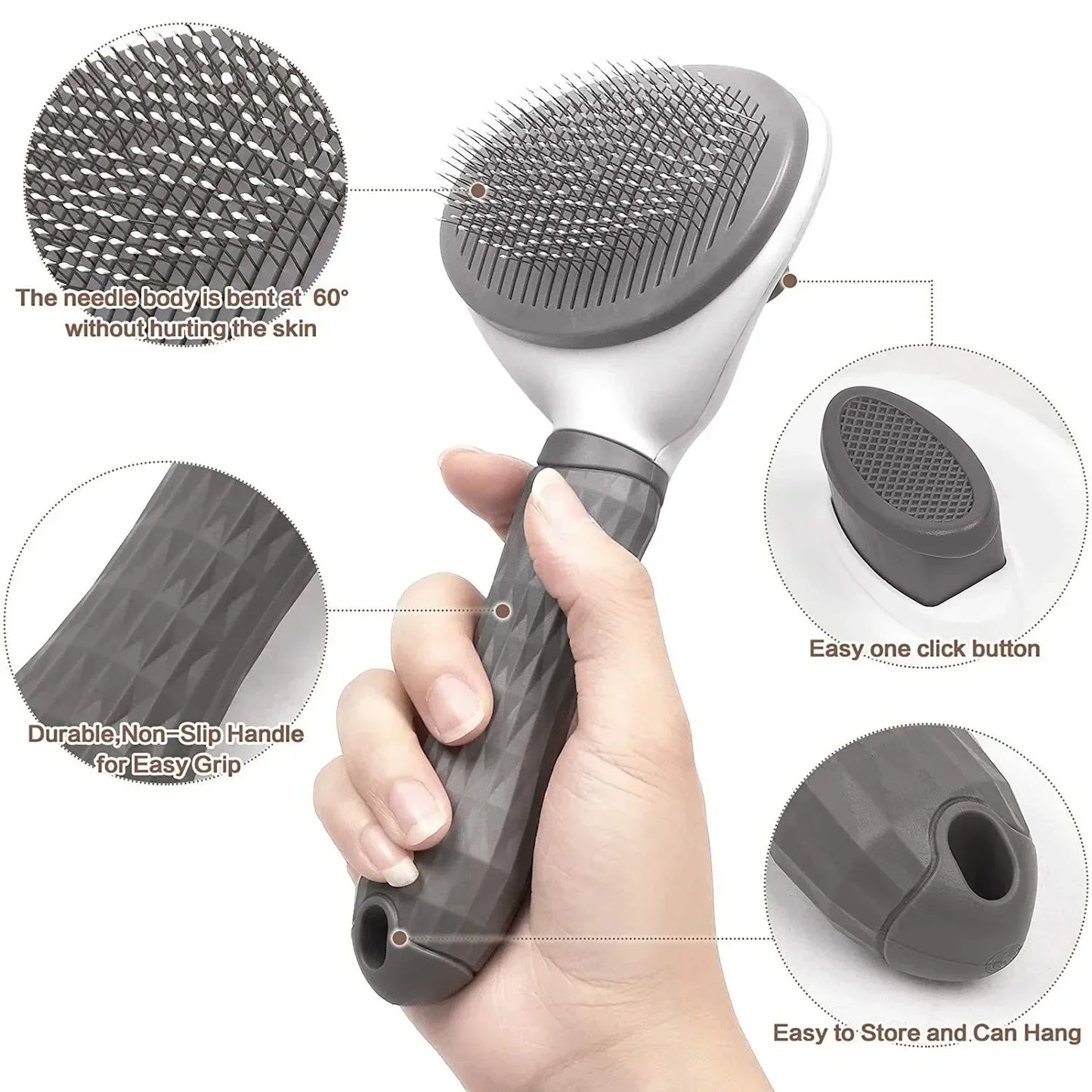 Pet Dog Brush Cat Comb Self Cleaning