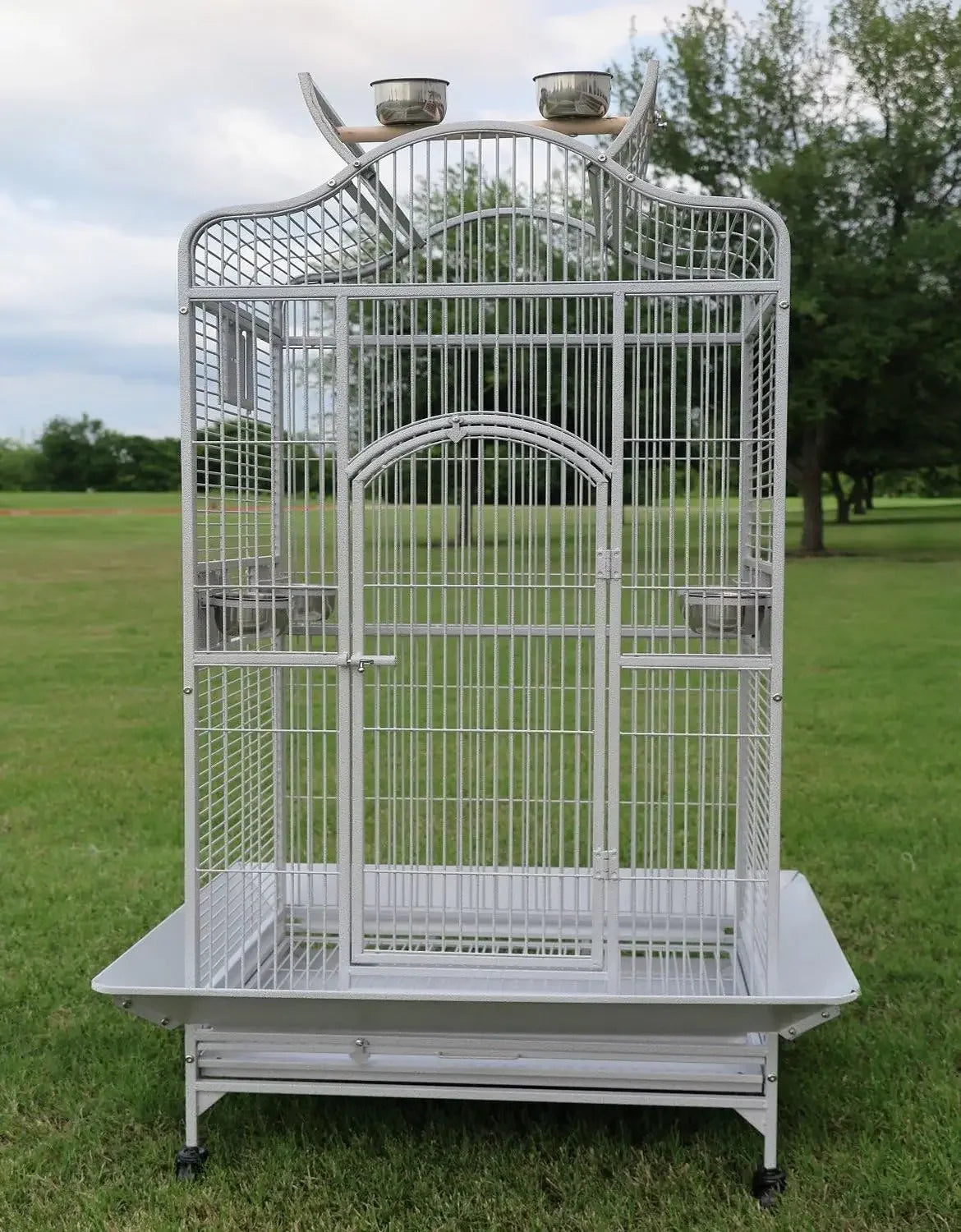 Extra Large Wrought Iron Open/Close Play Top Bird Parrot Cage