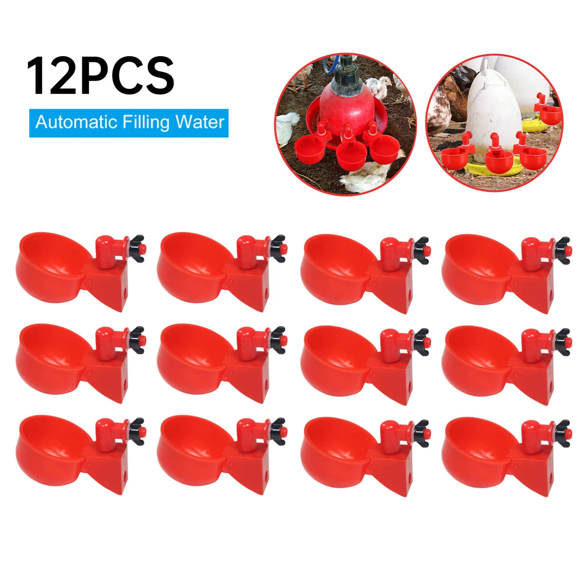 36-1PCS Chicken Drinking Cup
