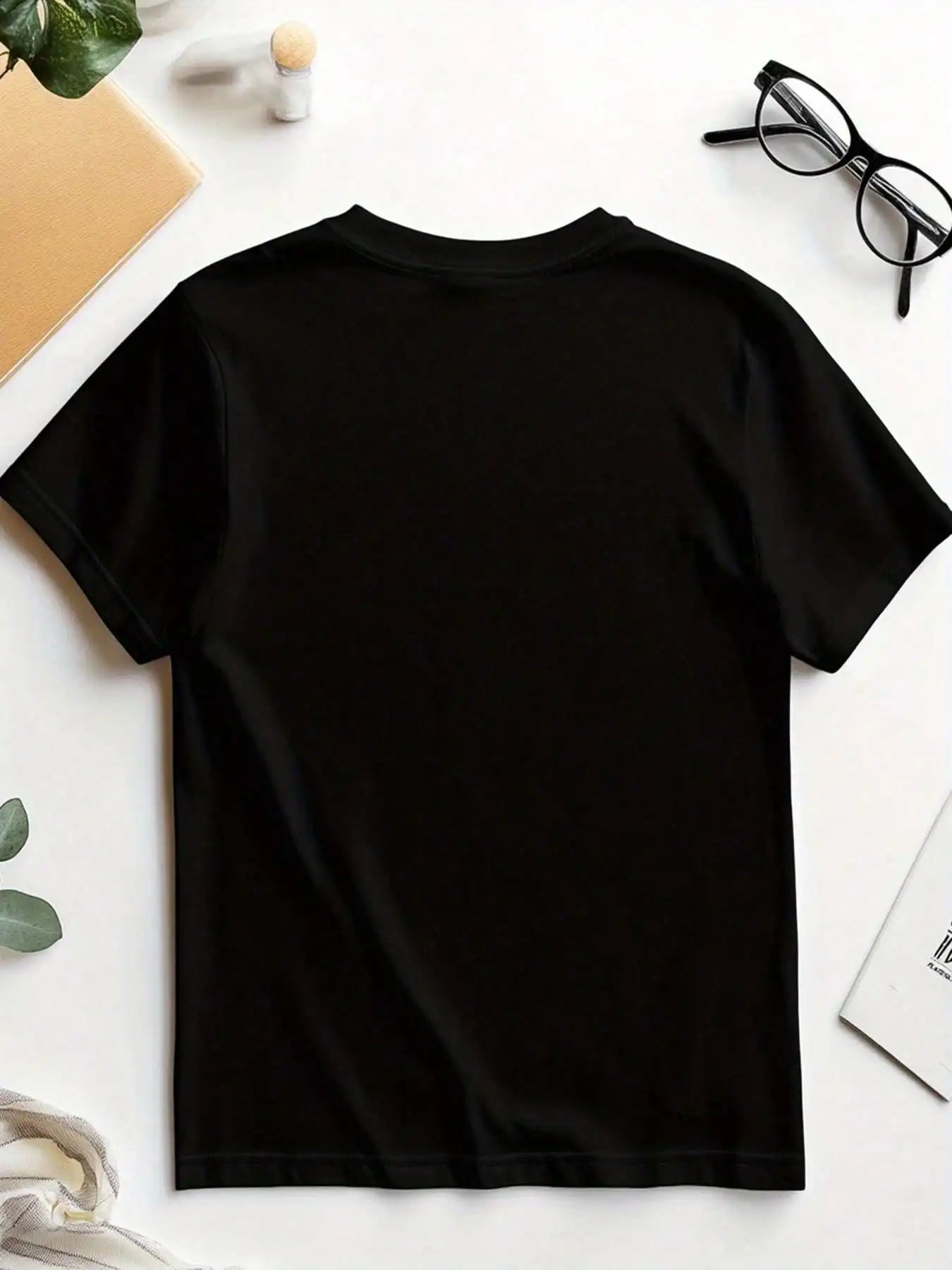 Men's Casual Cotton T-Shirt with "My Shadow Has Four Legs & Tail" Dog Paw Print Slogan