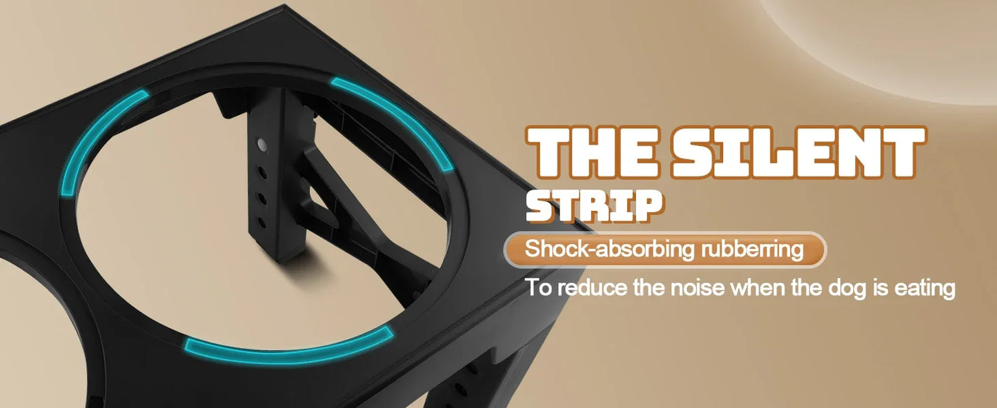 Adjustable Elevated Dog Bowls Stand