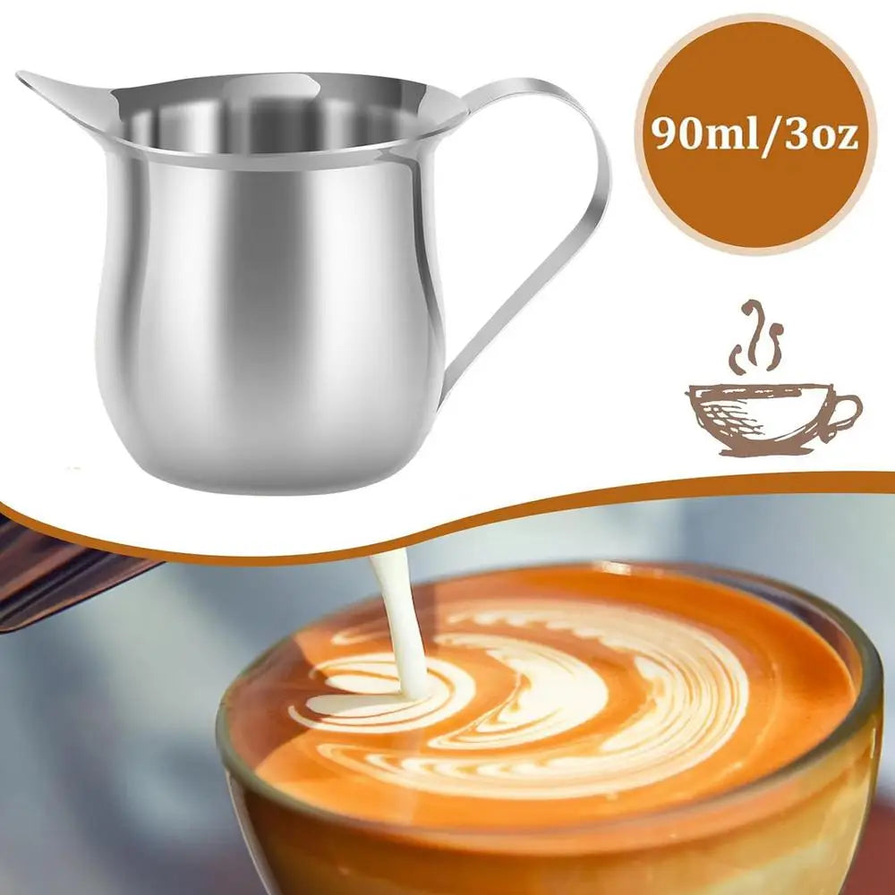 Stainless Steel Small Bell-Shaped Milk Frothing Pitcher