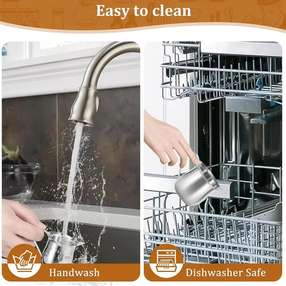 Stainless Steel Small Bell-Shaped Milk Frothing Pitcher