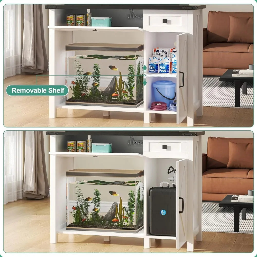 40 Gallon Aquarium Stand With Charging Station