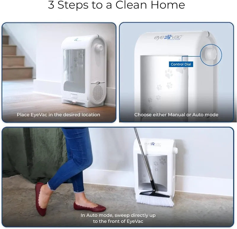 EyeVac Pet Touchless Vacuum Automatic Dustpan