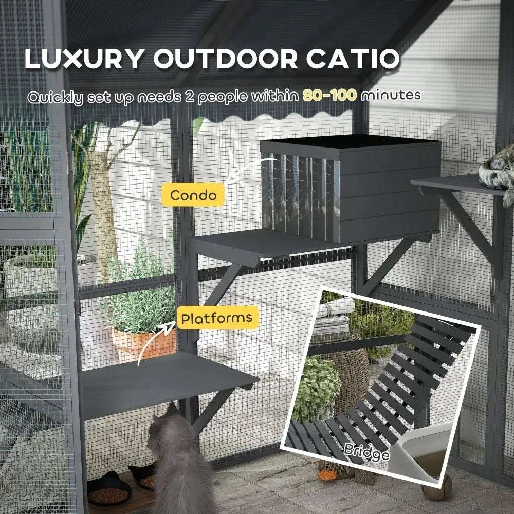 Large Catio Outdoor Cat Enclosure