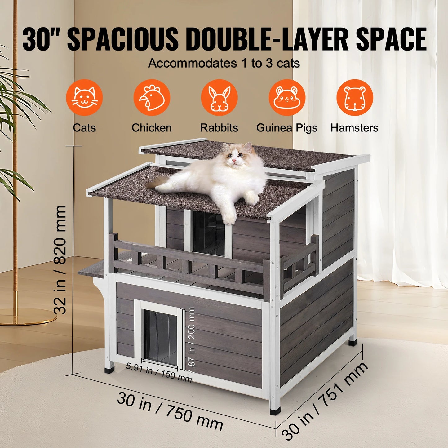 SucceBuy Outdoor Cat House