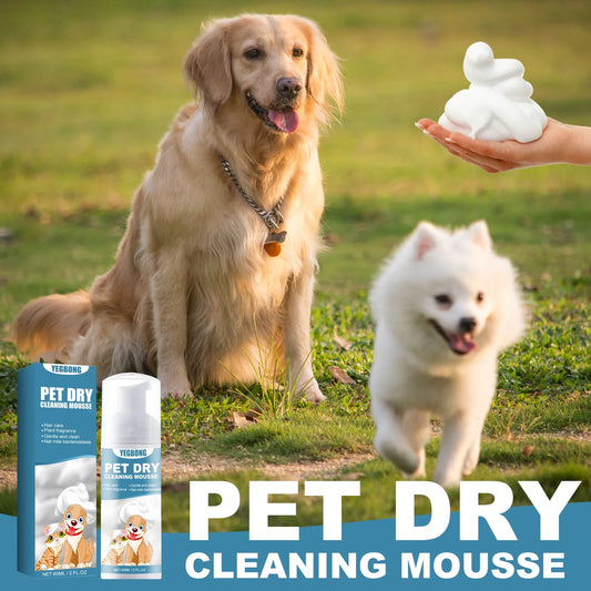 1-4PCS Pet Dry Shampoo Mousse for Puppies and Kittens