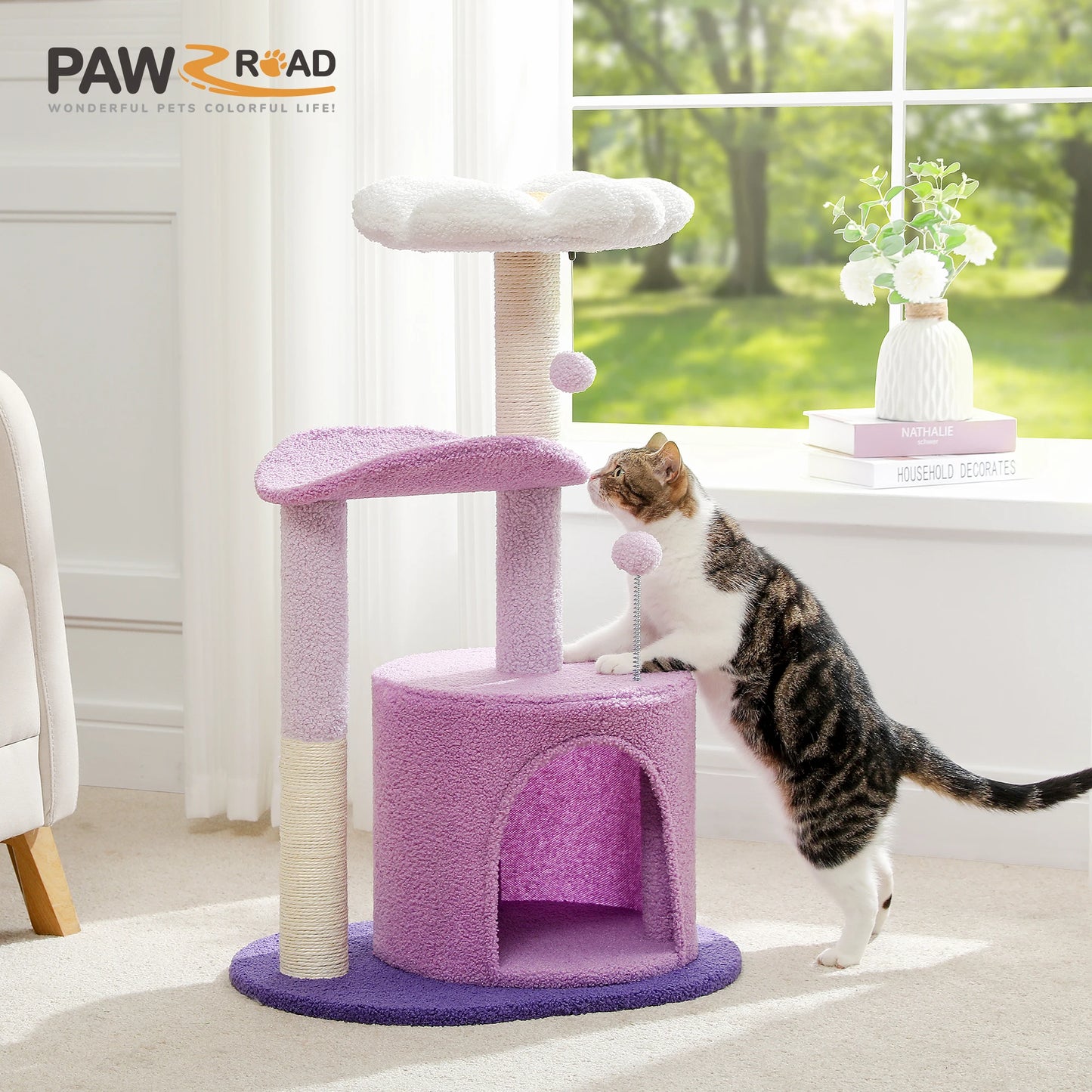 Flower Cat Tree for Small Indoor Cats