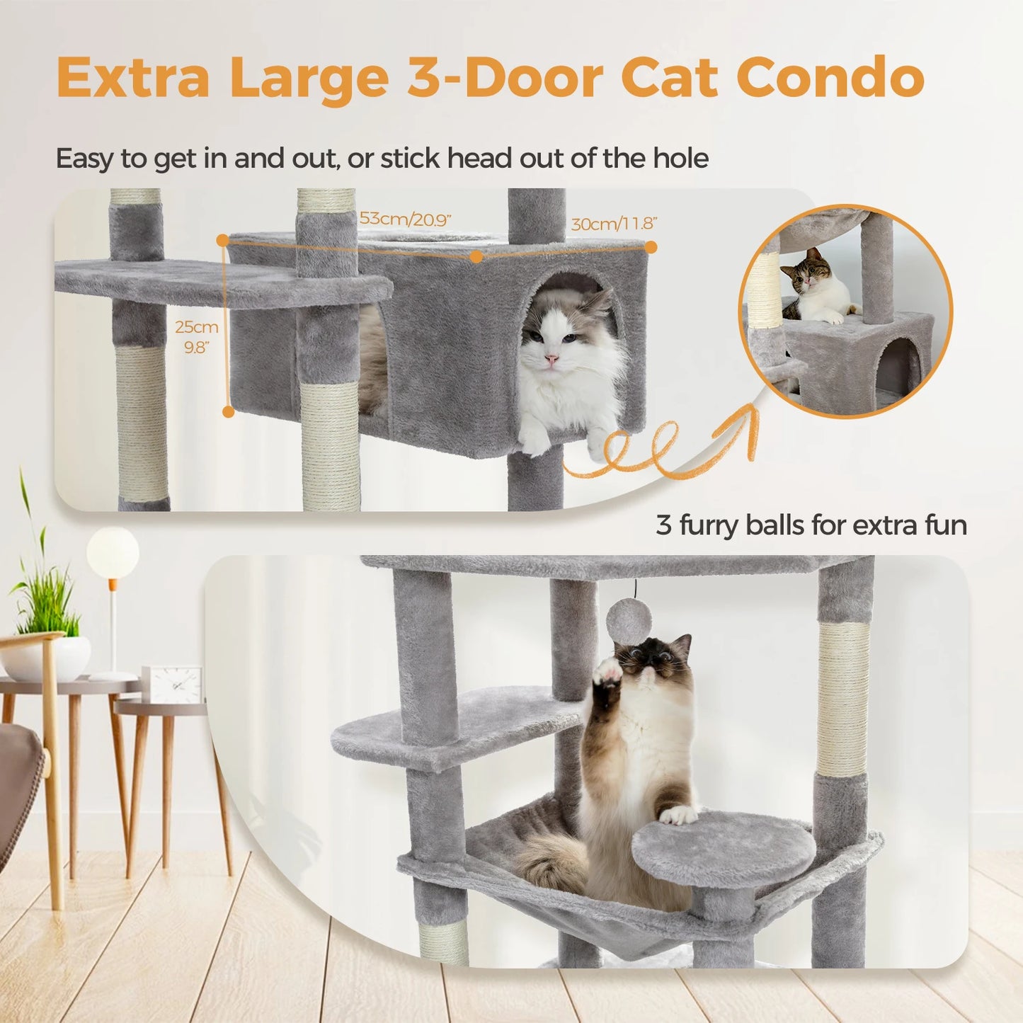 Stable Cat Tree Tower