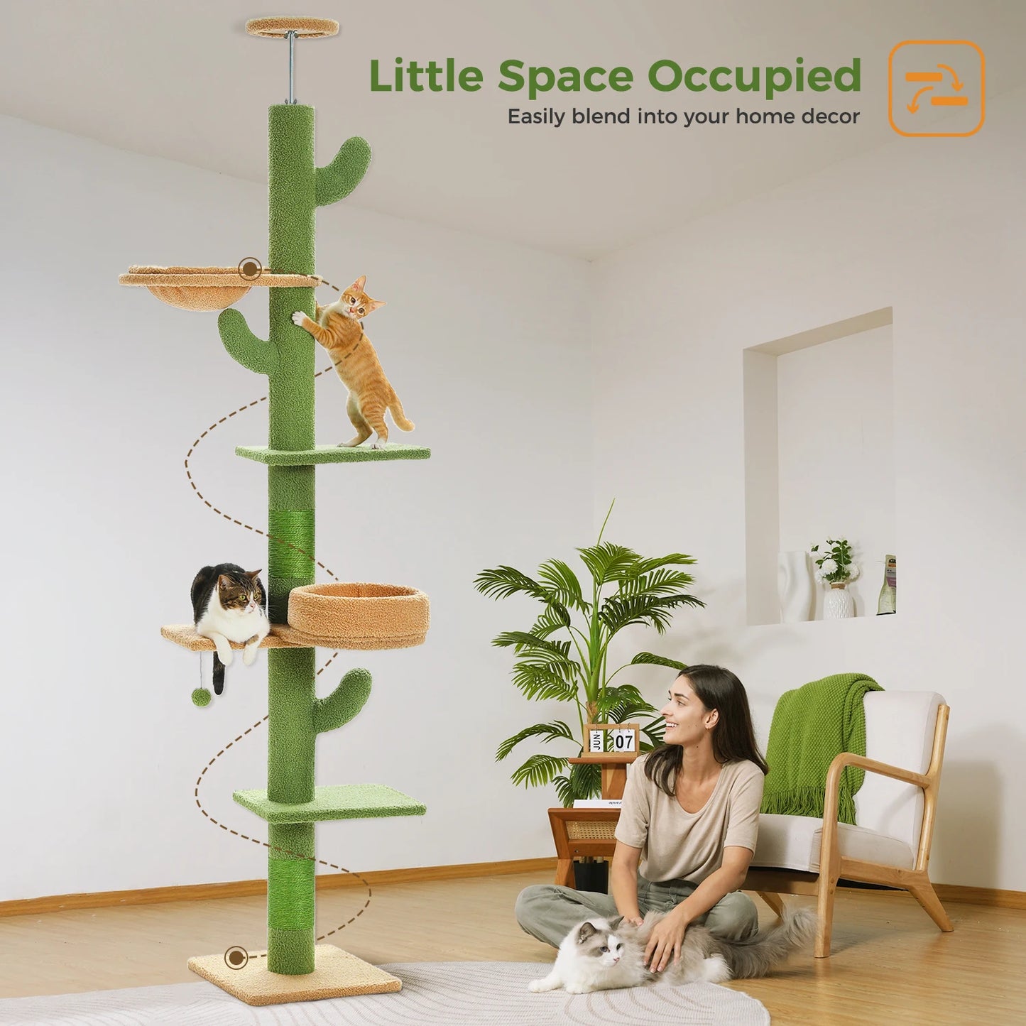 Cactus Cat Tree for Indoor Cats