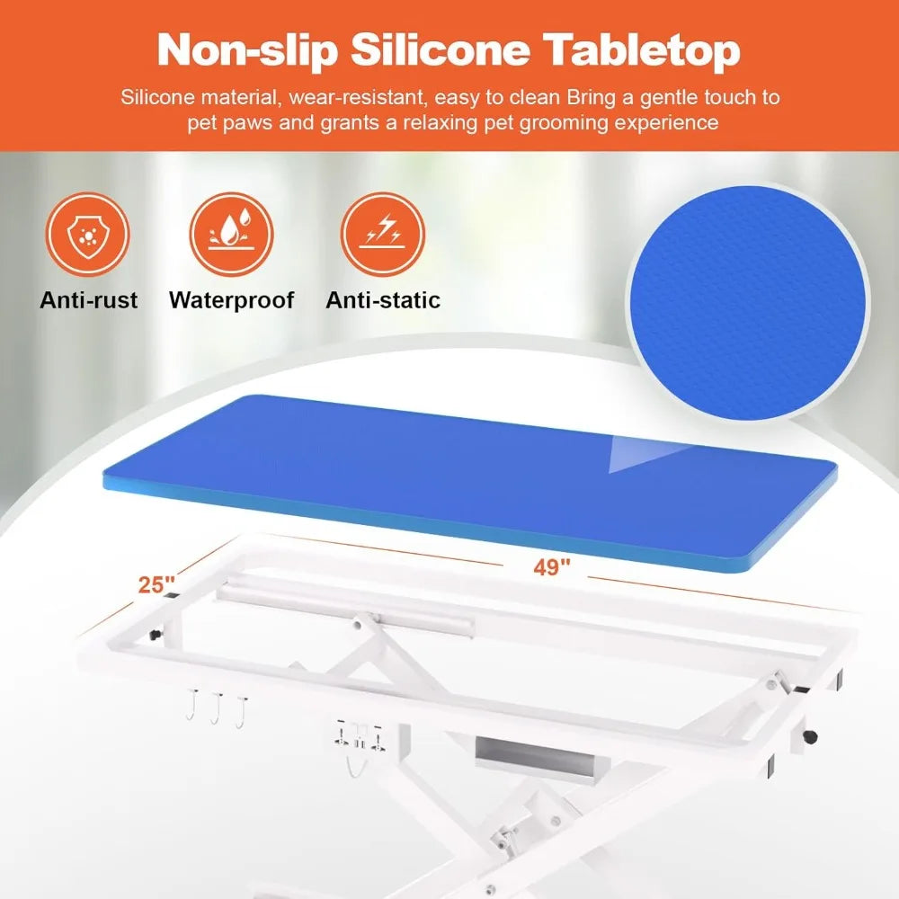 49'' Electric Dog Grooming Table