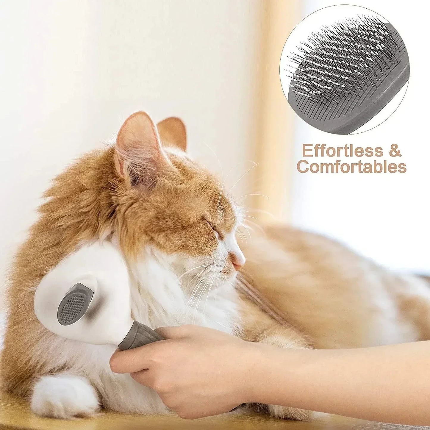 Pet Dog Brush Cat Comb Self Cleaning