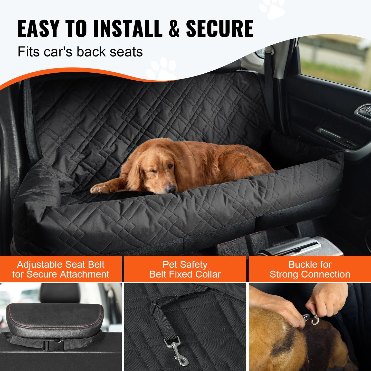 SucceBuy Dog Car Seat