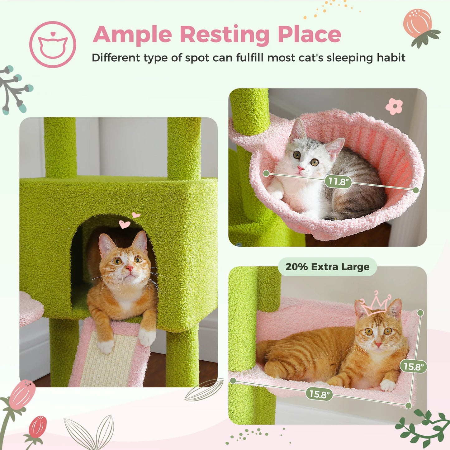 Floor to Ceiling Cat Tree Tower