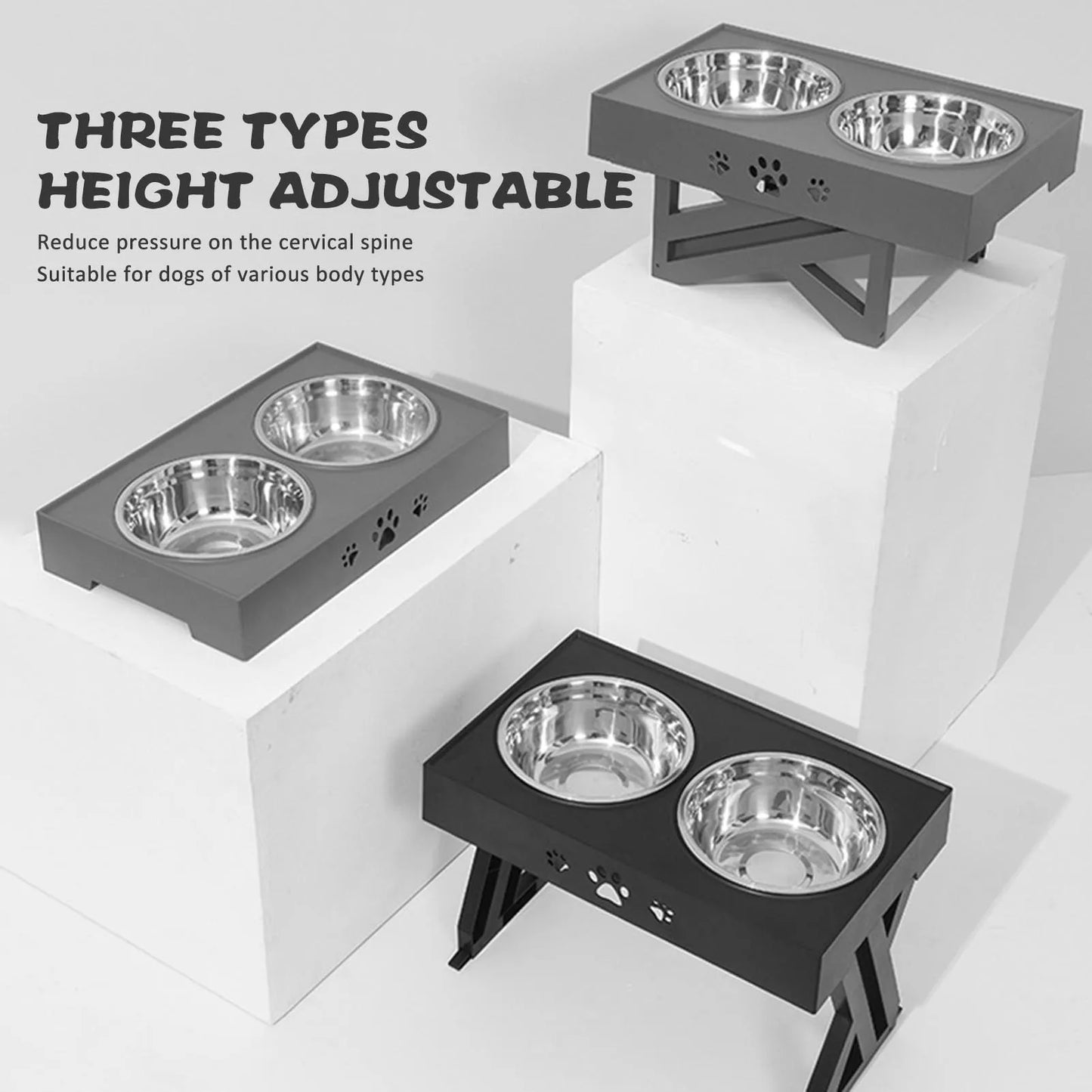 Stainless Steel Elevated Dog Bowl