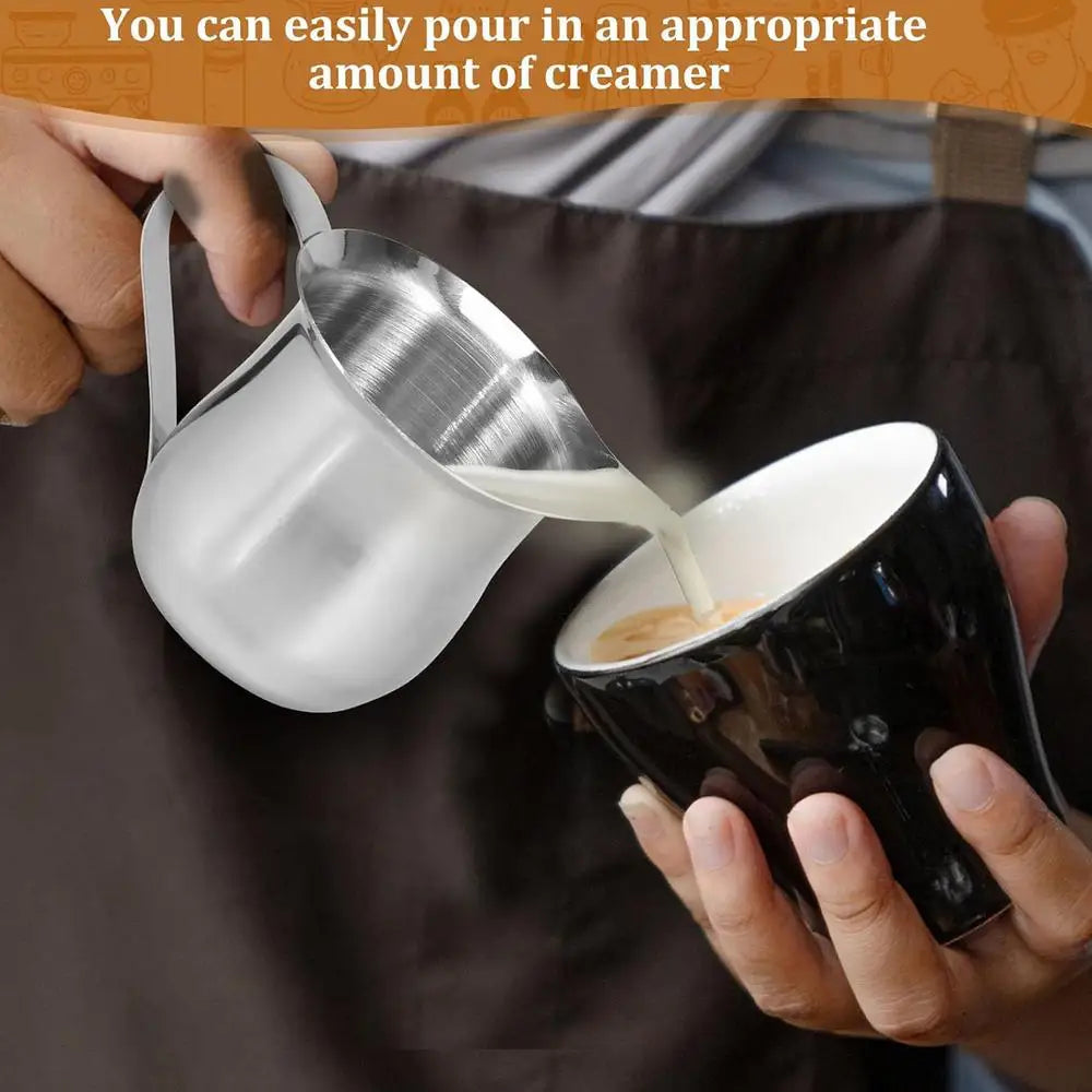 Stainless Steel Small Bell-Shaped Milk Frothing Pitcher