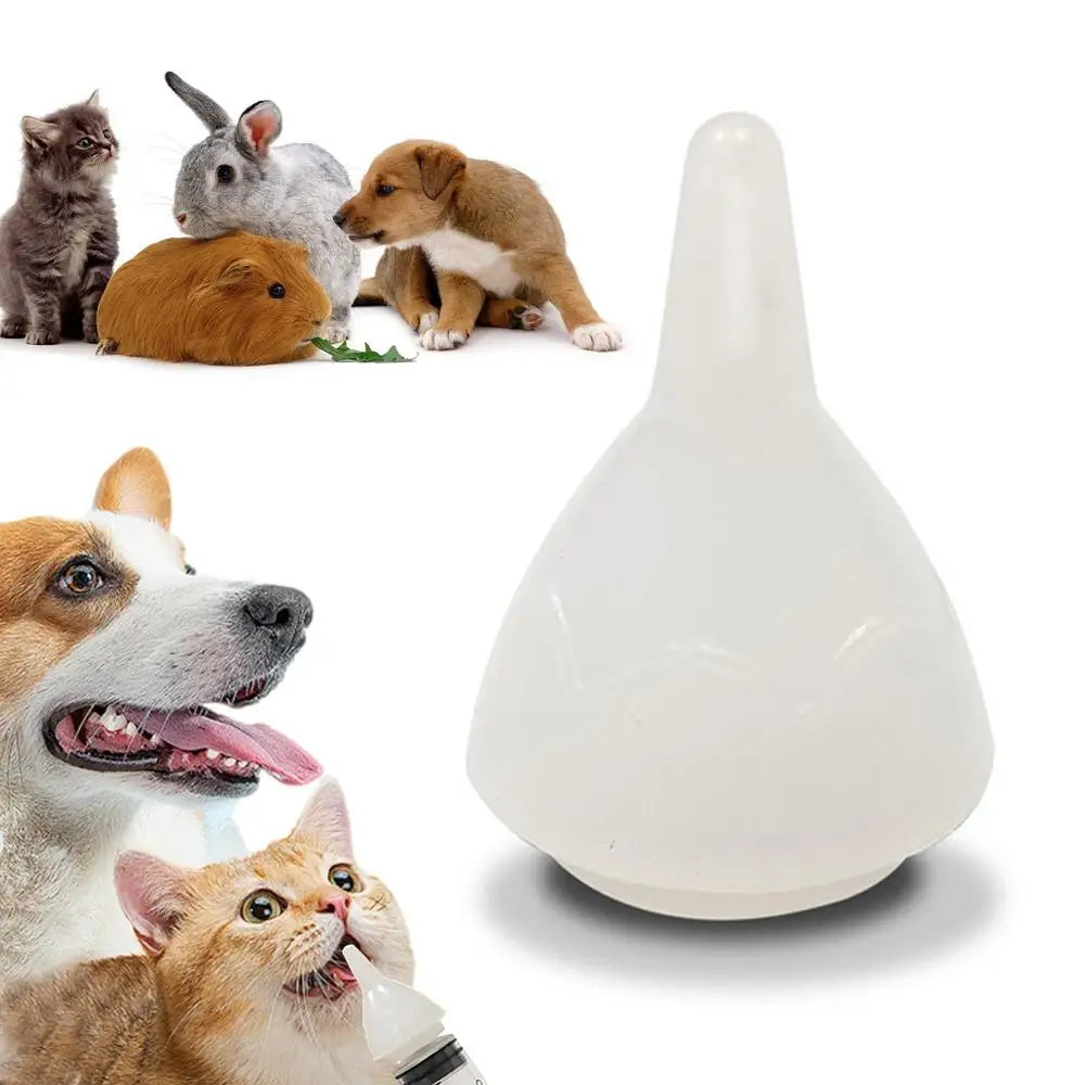 Universal Pet Feeding Nipple White