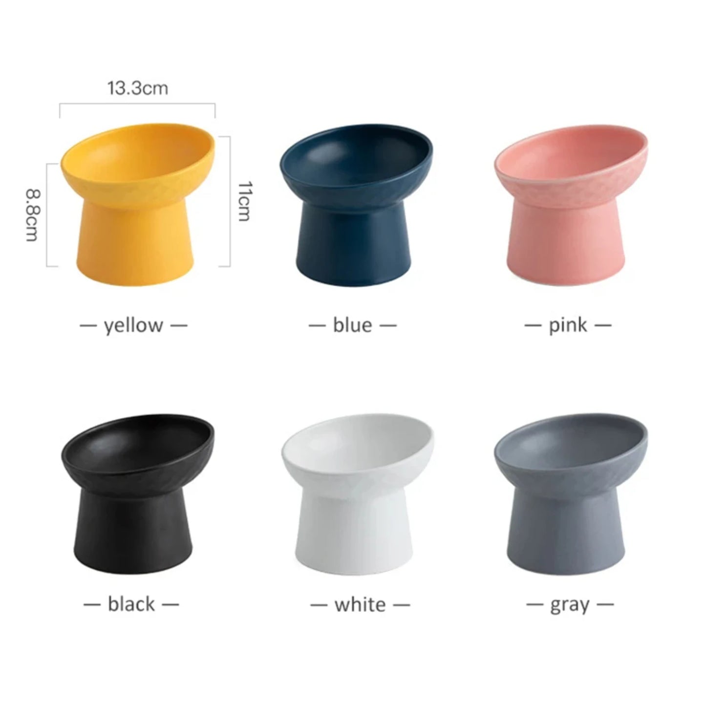 Cat Nordic Style Food Water Bowl