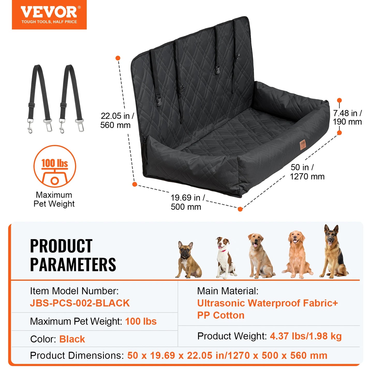 SucceBuy Dog Car Seat