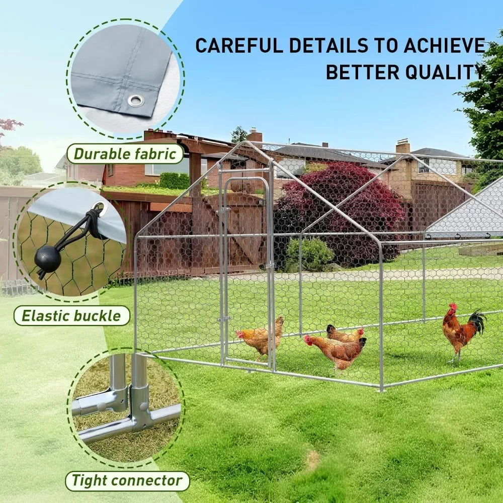 Large Metal Chicken Coop