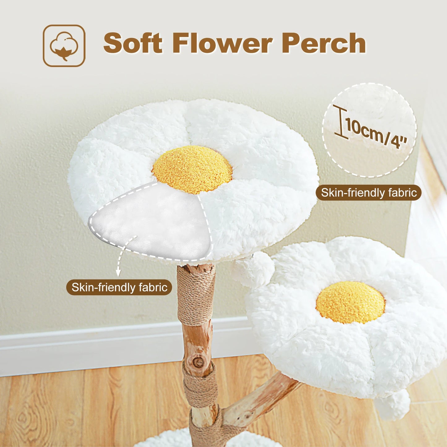 Flower Cat Tree for Indoor Cats