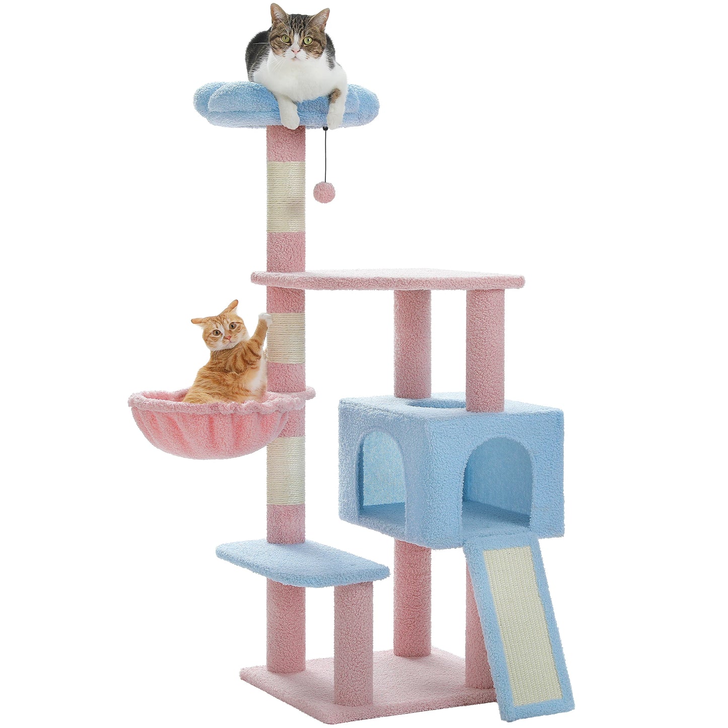 Multi-Level Flower Cat Tree Tower