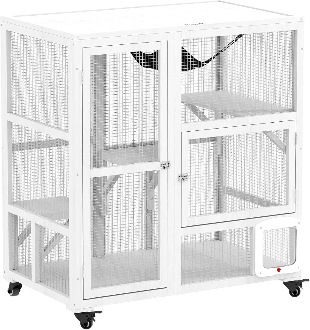 Indoor Wooden Catio, Cat House