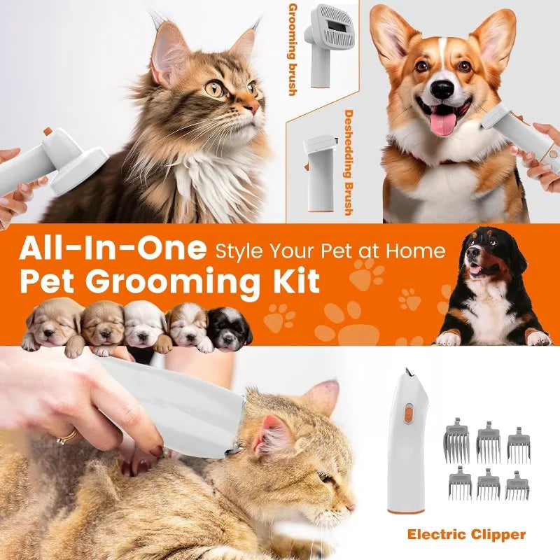 Dog Grooming Kit with Pet Clipper