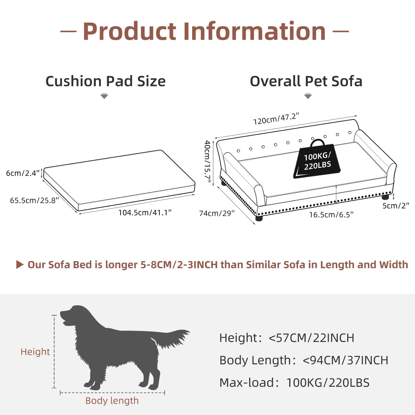 Large Elevated Dog Bed