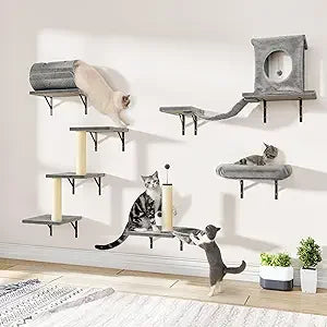 7-in-1 Wall Mounted Cat Climber Set